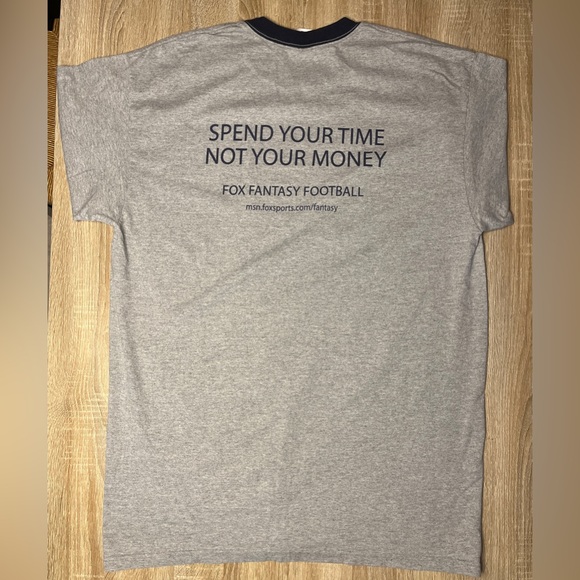 Fox Fantasy Football 2007 Grey and Navy TShirt - Picture 2 of 2